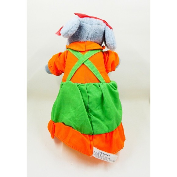 Knickerbocker Periwinkle Grey Mouse Shelf Sitter Plush Stuffed Animal 1978 - Picture 3 of 12